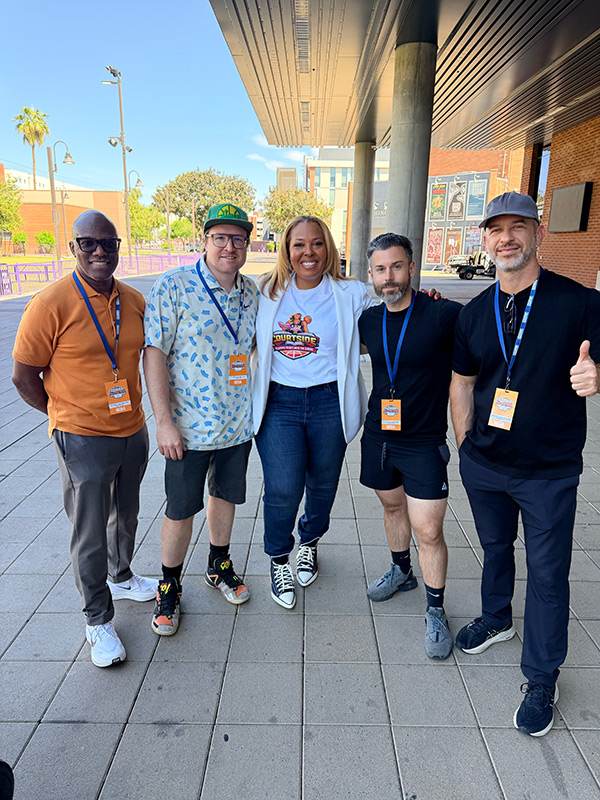 Helen Darling and crew